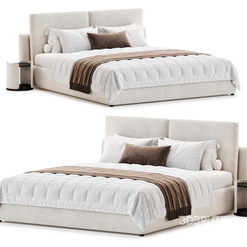 Cloud Bed Queen Cream Boucle Sundays Company Image 1