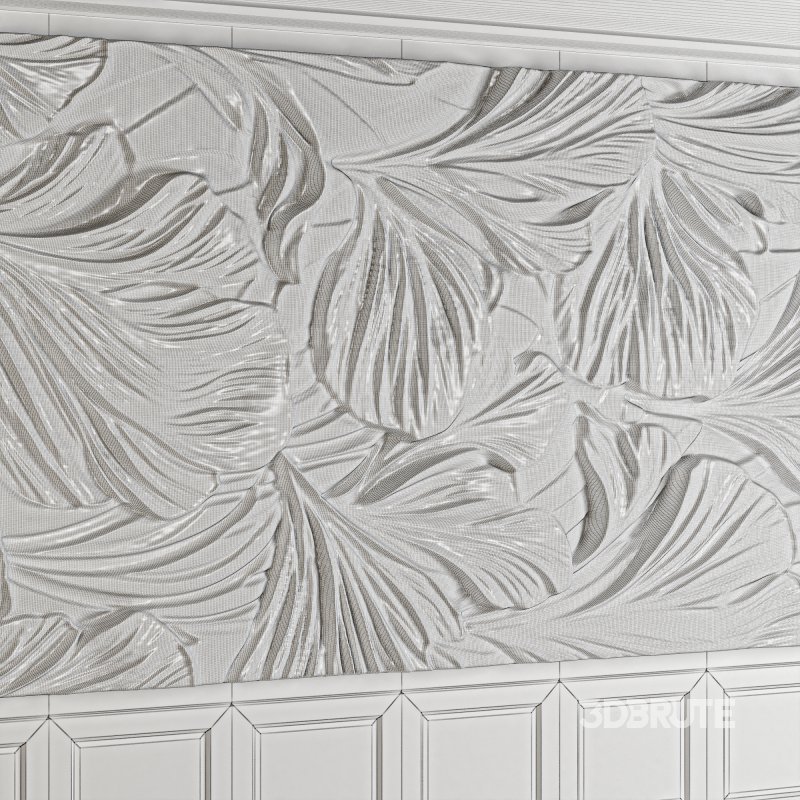 Wall panel with tropical leaves 013 Image 4