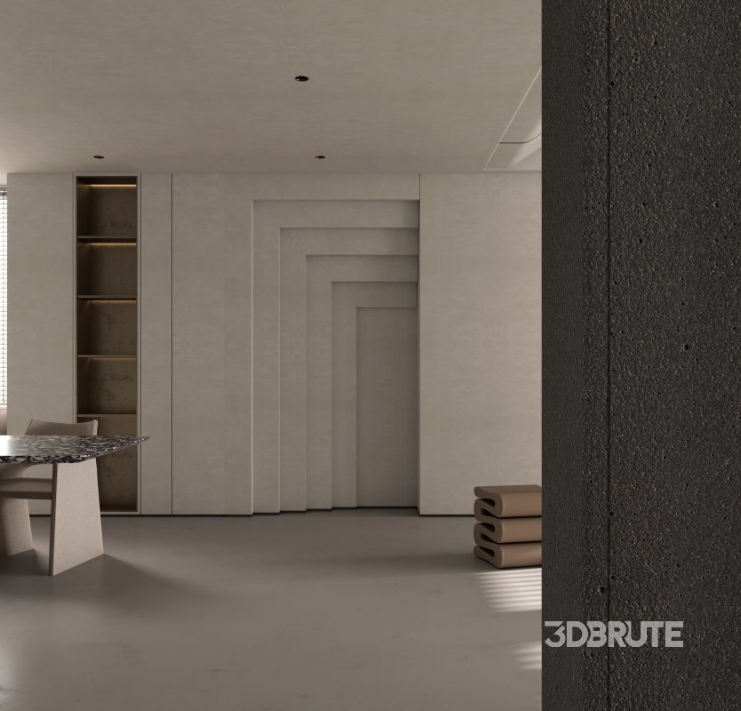 Modern living room and dining room interior scene Image 6