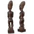 Wooden African Couple Stand Statue - Thumbnail 1