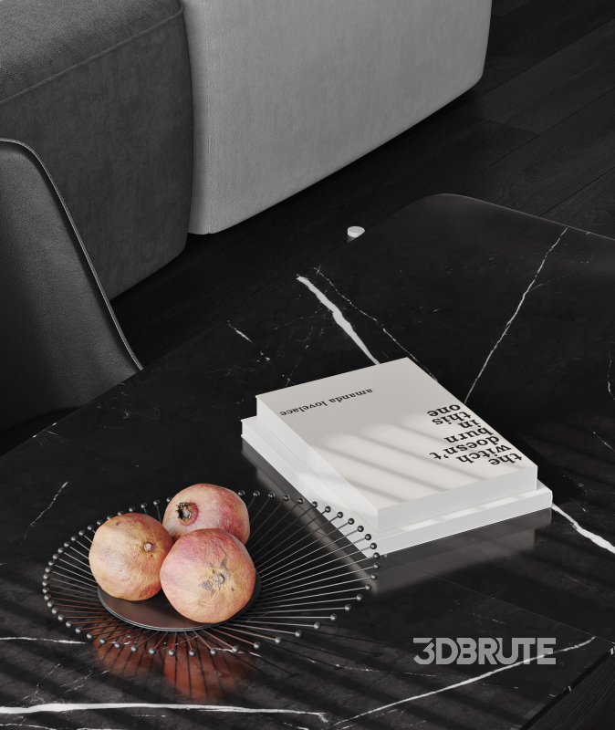 Modern living room and dining room interior scene Image 7