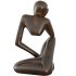 Wooden Thinking Statue - Thumbnail 2