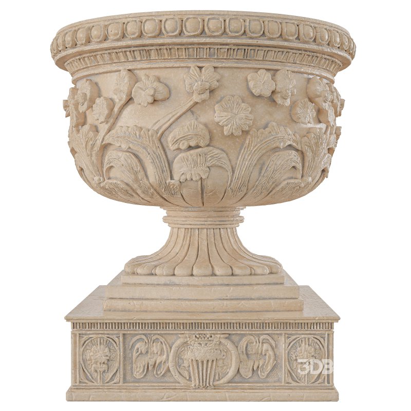 Anceinet Old Big Sculpted Pot Image 2