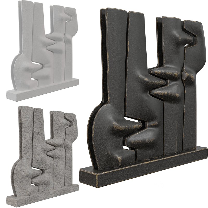 Abstract Geometric Sculpture Image 1