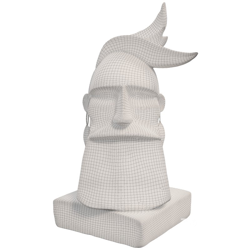 Wooden Viking Warrior Bust Mythical Image 1