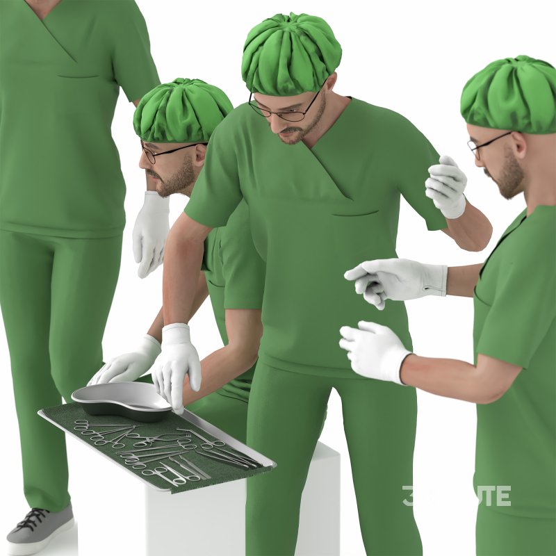 Doctor surgeon 04 poses Image 1