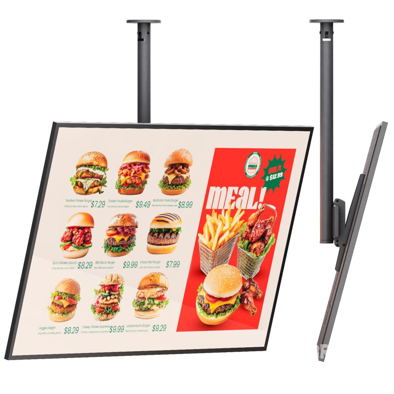 Information restaurant display on ceiling bracket Image 2