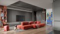 Modern living room and dining room kitchen interior scene - Thumbnail 5