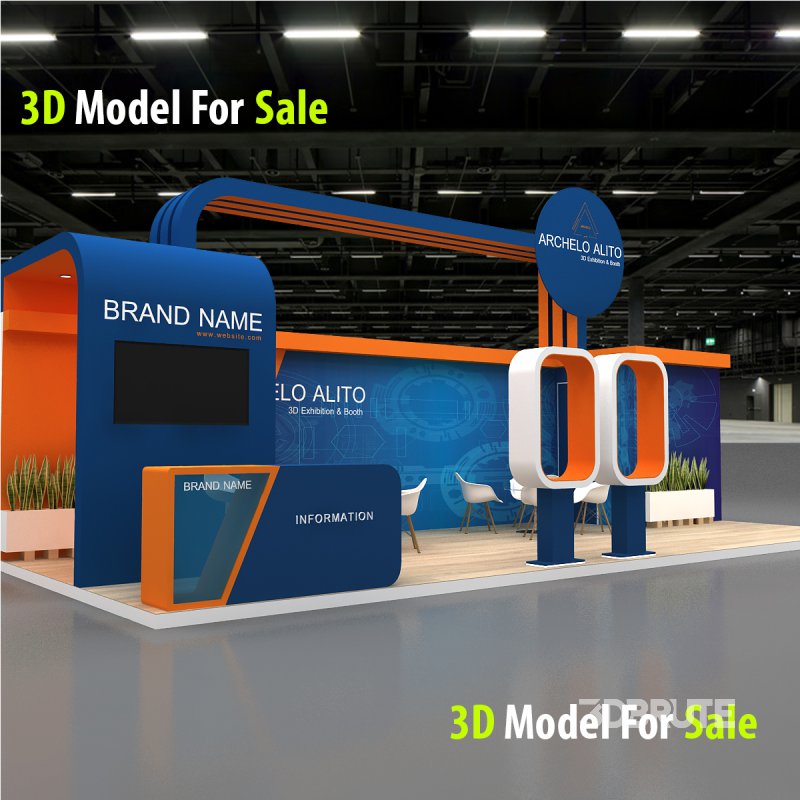 3d kiosk booth exhibition Image 2