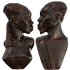 Wooden African Couple Statue - Thumbnail 4