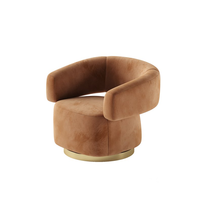 River Velvet Accent Chair Image 2