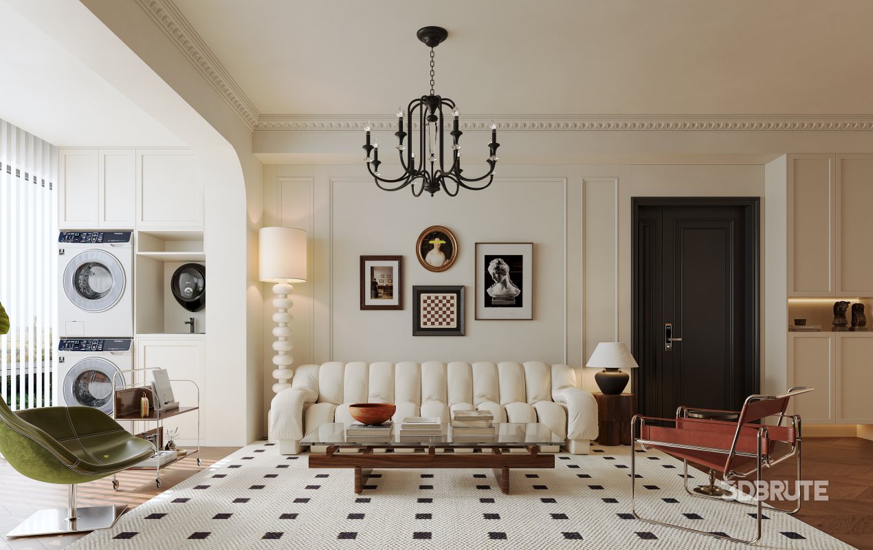 Eclectic living and dining room Image 1