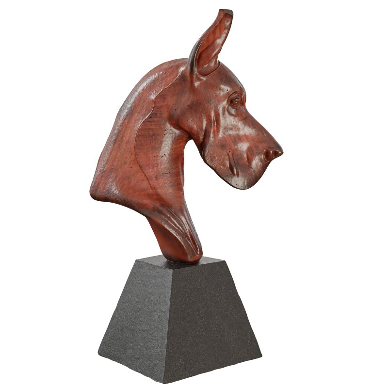 Wooden Dog Head Sculpt Image 4