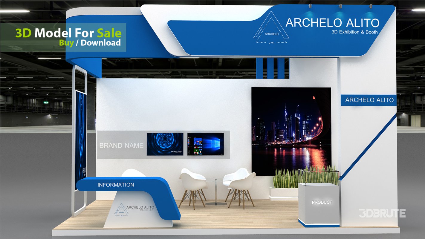 3d model booth stall Image 6