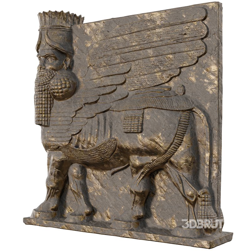 Persian Ancient Assyrian Lamassu Stone Image 2