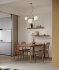 Modern living room and dining room interior scene - Thumbnail 1