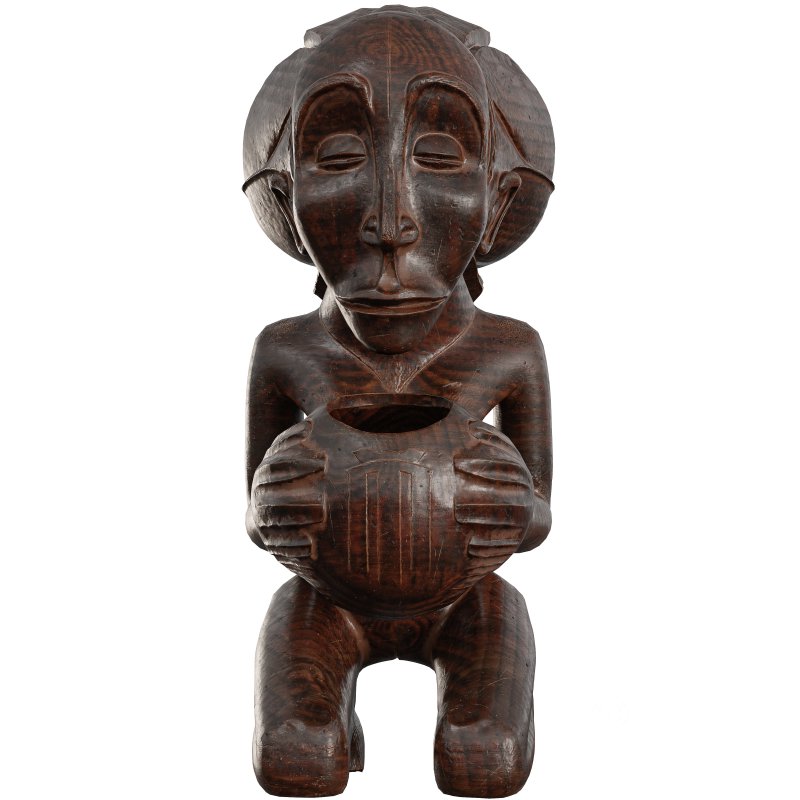 Traditional African Wood Sculpture Image 3