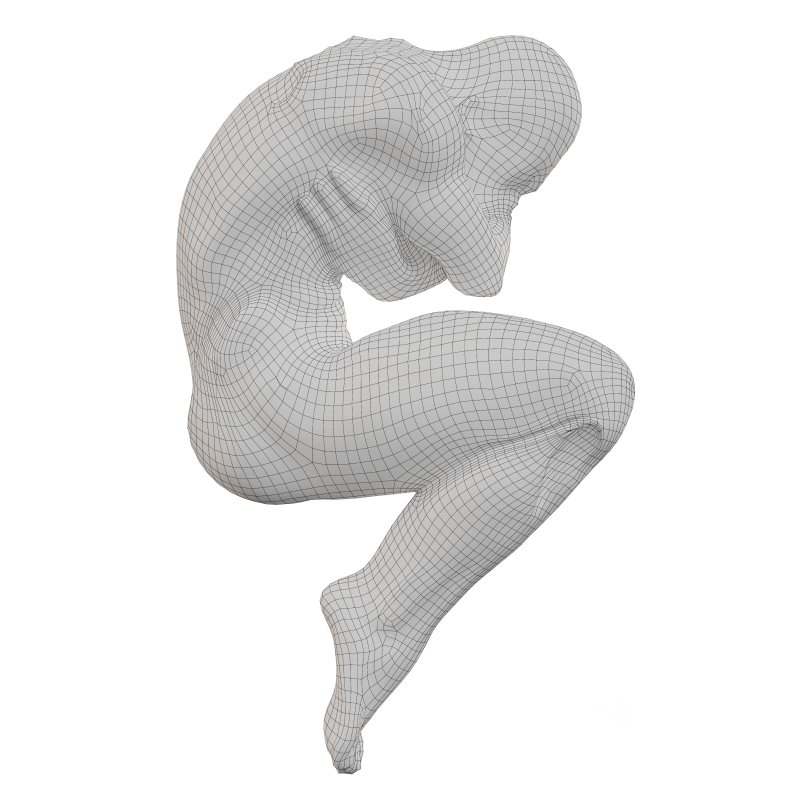 Antique Wall Mounted Man Statue Image 3