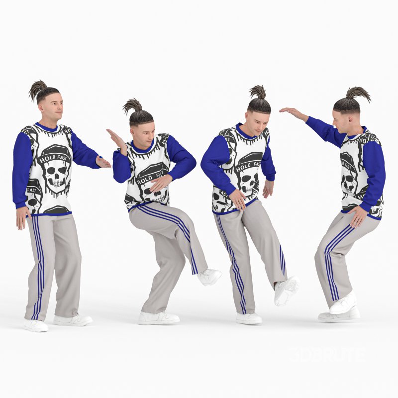 Manin 04 Poses Street Dance Image 5