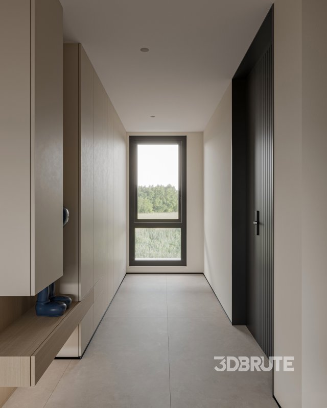 Modern living room and dining room interior scene Image 3