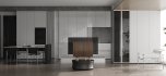 Modern living room and dining room interior scene - Thumbnail 6