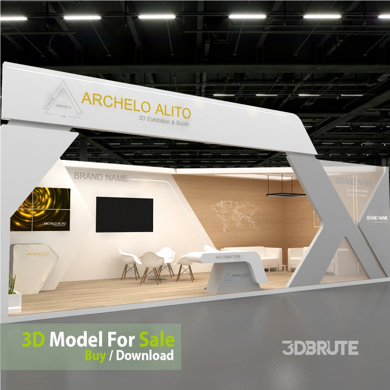 3D Exhibition Booth Model Image 1