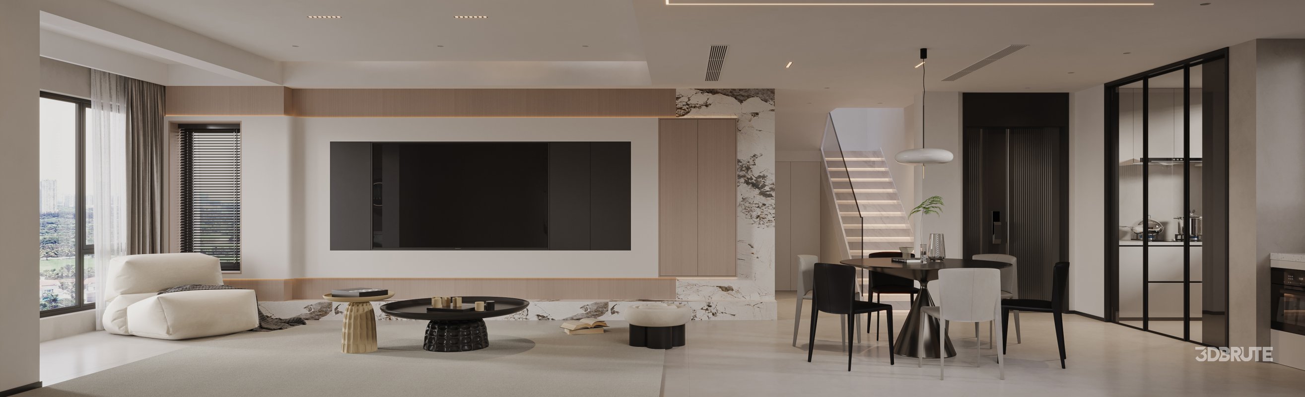 living room dining room Image 4