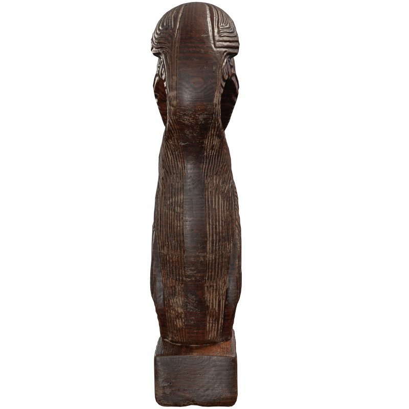 Wooden Owl Statue Image 1