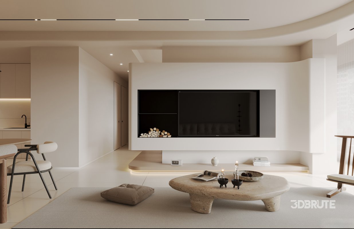 living room dining room bedroom Image 3