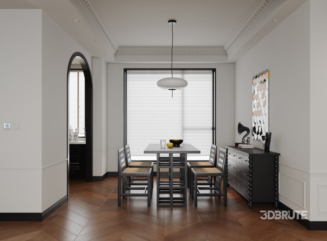 Eclectic living and dining room kitchen Image 1