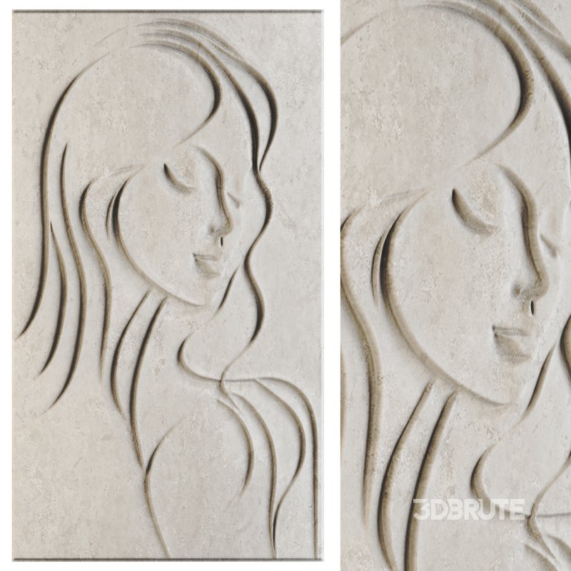Bas-relief with a Face 09 Image 1