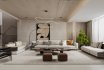 Modern living room and dining room interior scene - Thumbnail 8