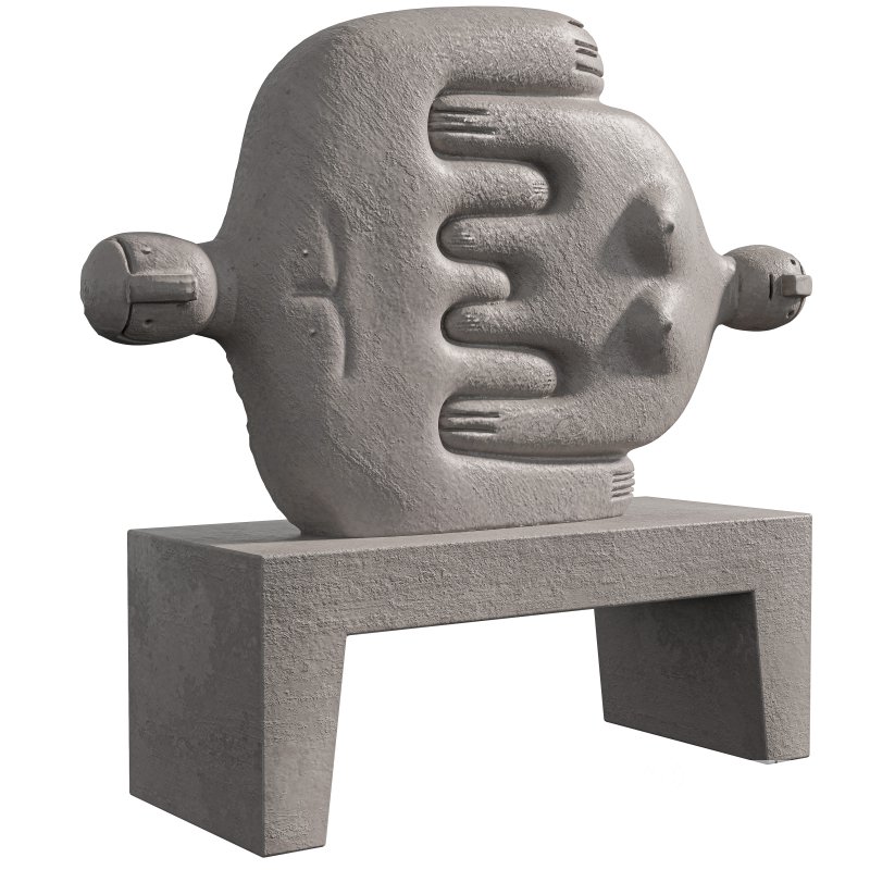 Concrete HIstorian Statue Image 5