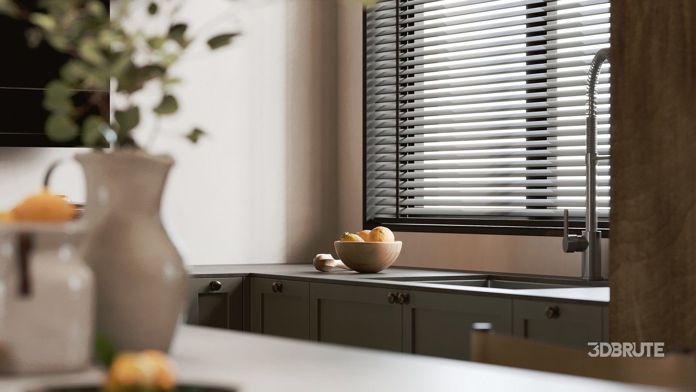 Modern living room and dining room interior scene Image 2