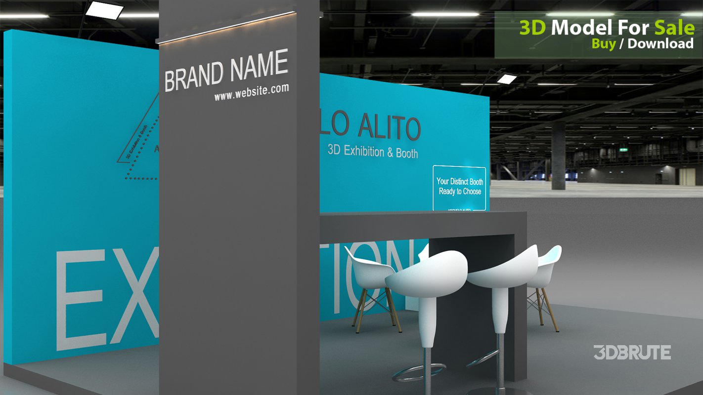 3D Exhibition Booth Model Image 4