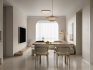 Modern living room and dining room interior scene - Thumbnail 1