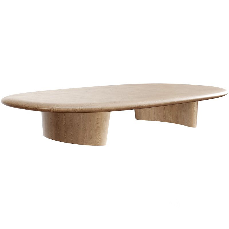 Anish wood coffee table by minotti Image 1