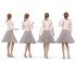 woman_pleated skirt_ blouse 04 poses - Thumbnail 1
