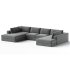 Oceanside 3-Piece Double Bumper Sectional Sofa - Thumbnail 2