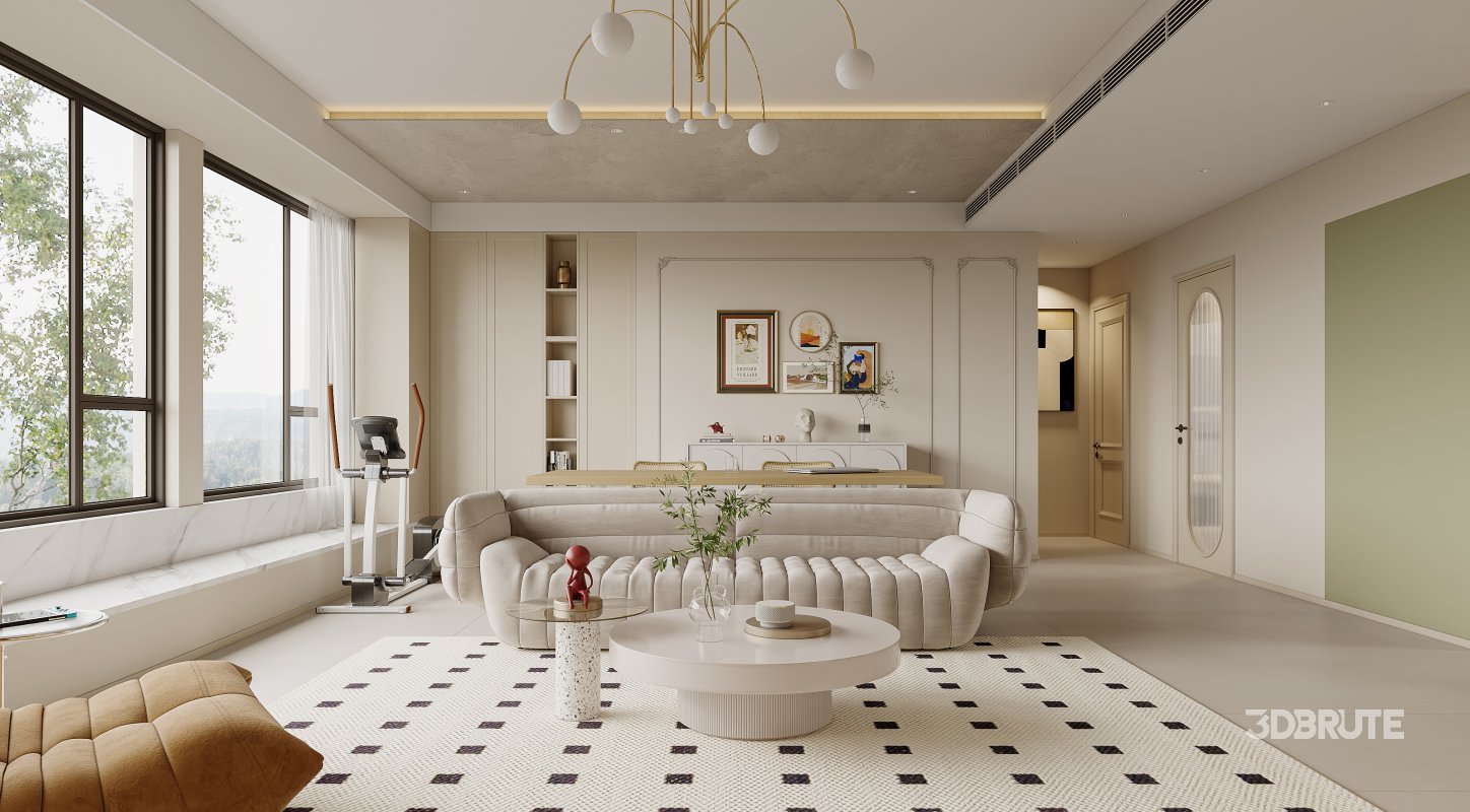 living room dining room bedroom Image 8