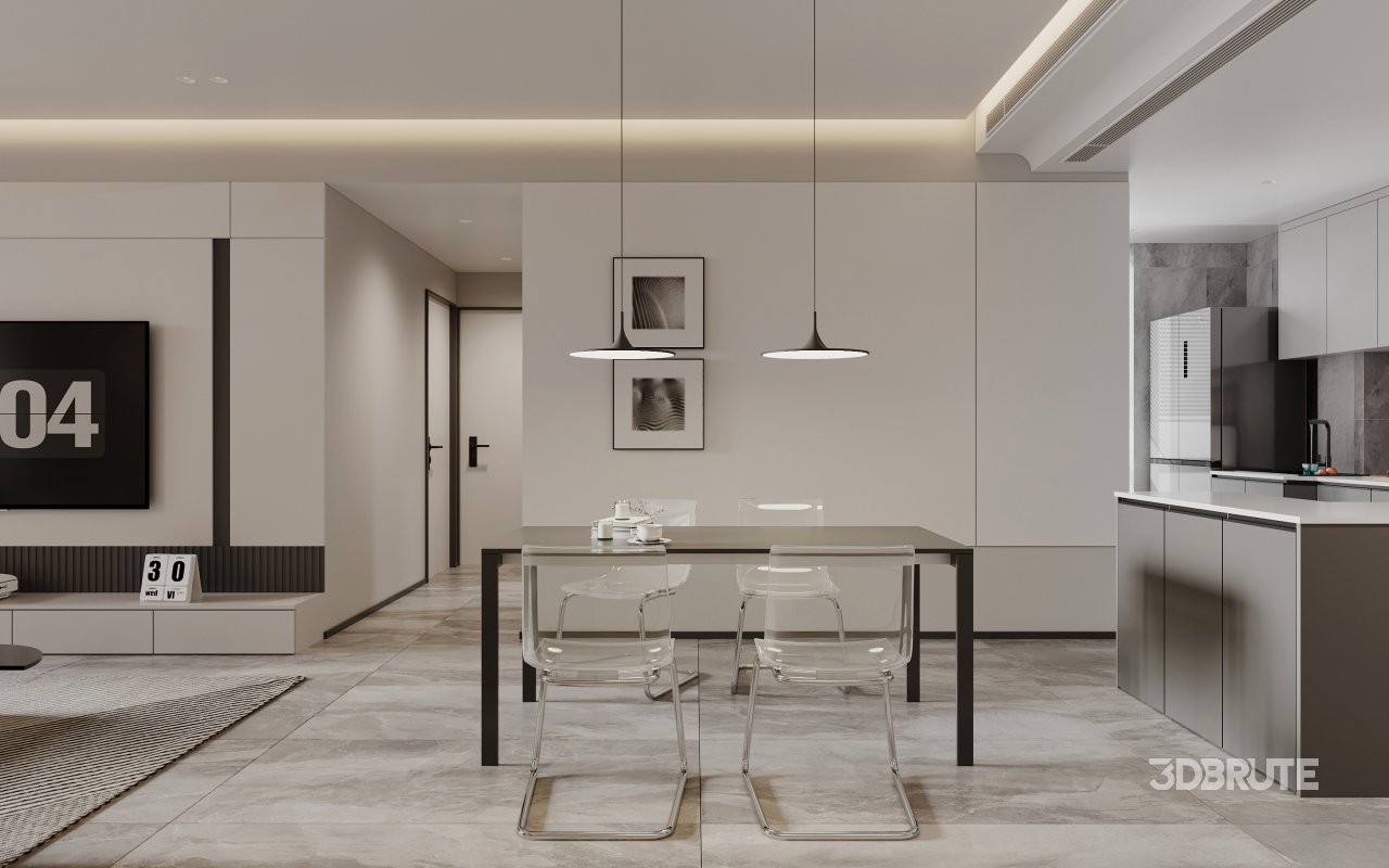 living room dining room Image 1