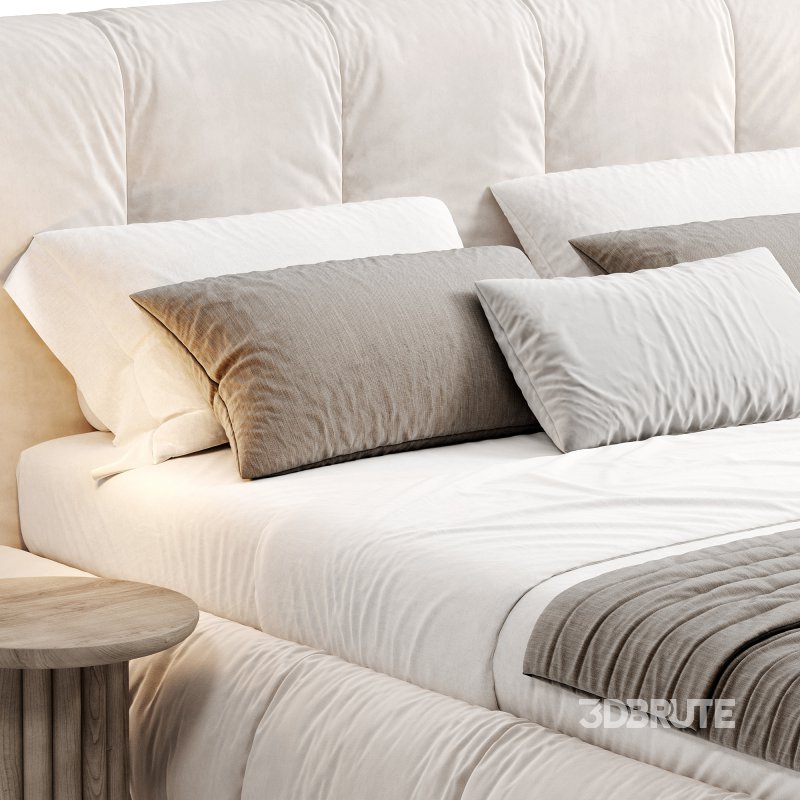 Almonzo Simple Modern Upholstered Bed Frame King By Casaspace Image 5