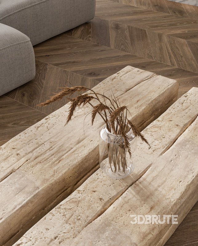 Modern living room and dining room interior scene Image 2