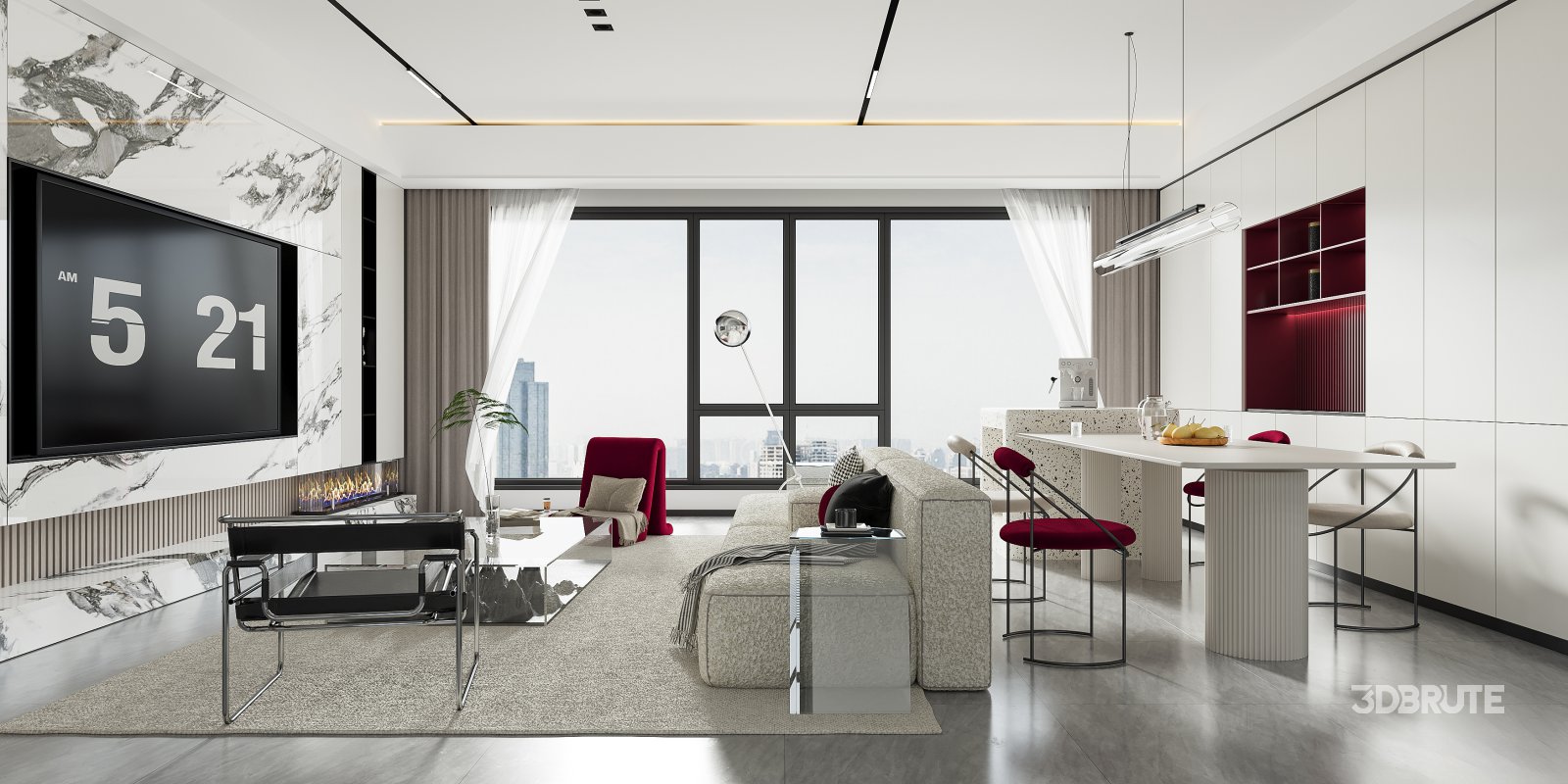 living room dining room Image 1