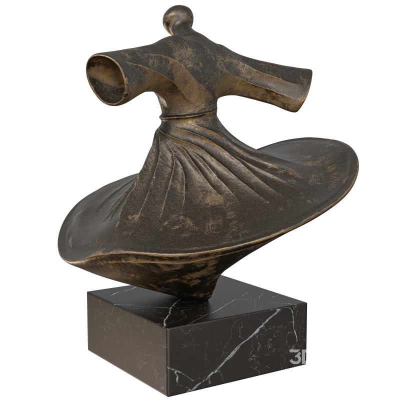 Whirling Dervish Sufi Dancer Statue Image 3
