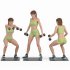Woman in workout 03 poses - Thumbnail 3