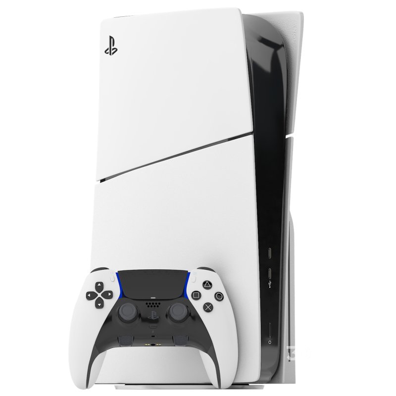 sony playstation 5 slim with headphone and controller Image 4