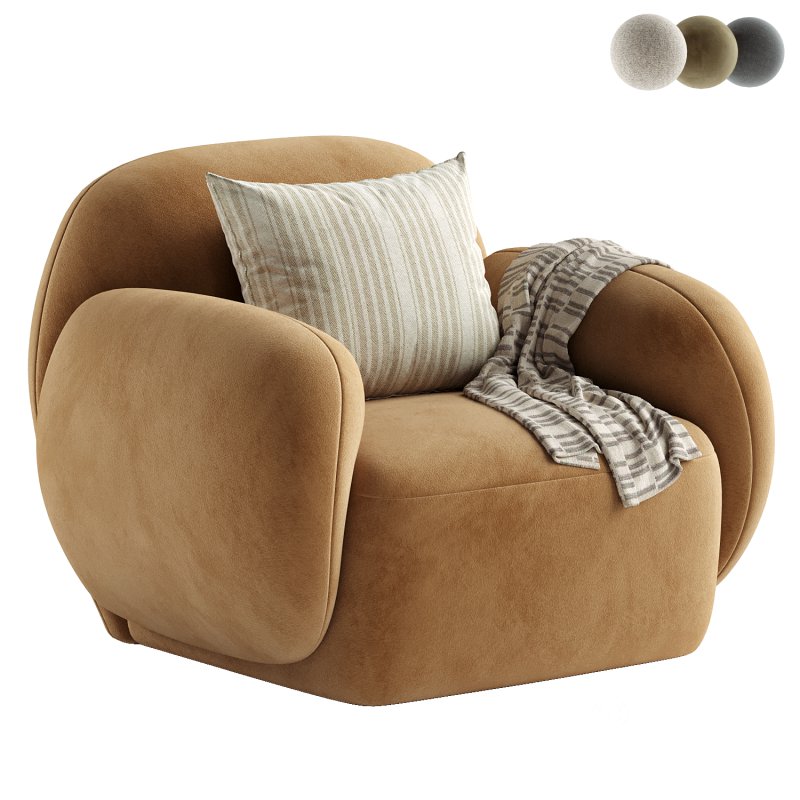 Hazel Beige Lounge Chair Image 1