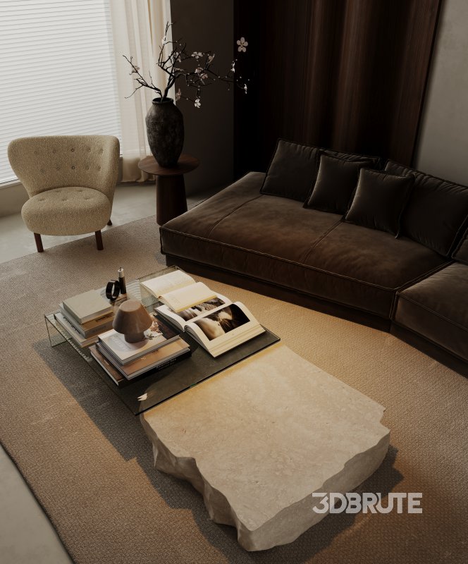 Wabi-sabi living room Image 8