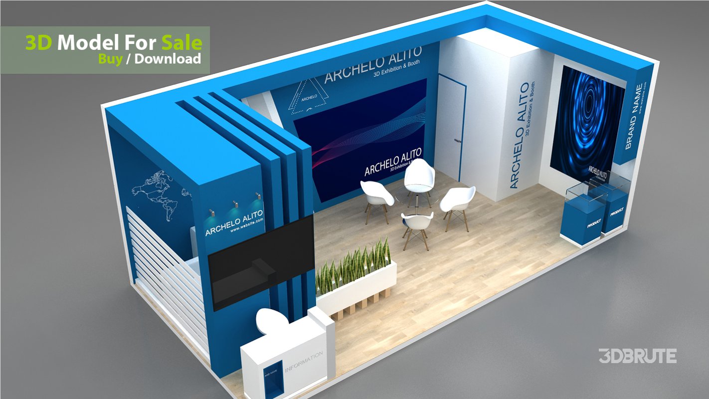 exhibition 3d model Image 6